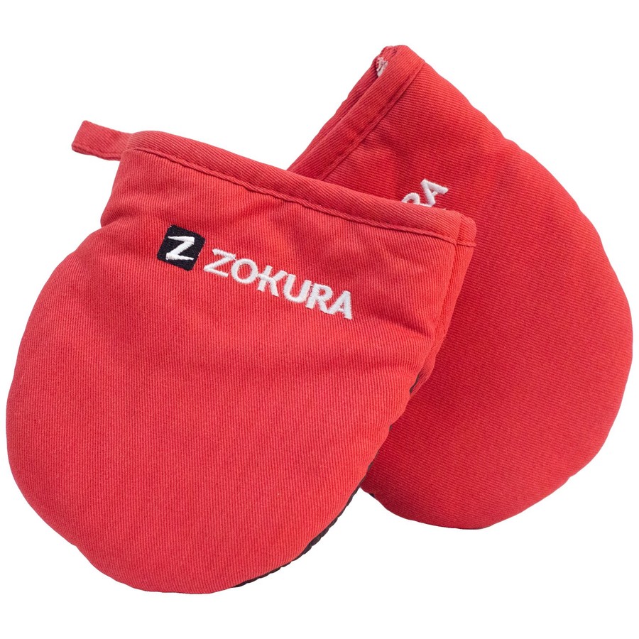 Set 2 manusi de bucatarie rosii