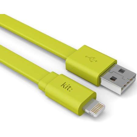 Cablu de date Kit IP5USBFRESHGN Fresh Apple Lightning MFI LED 1m verde