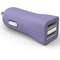 Incarcator auto Kit Fresh Dual USB violet