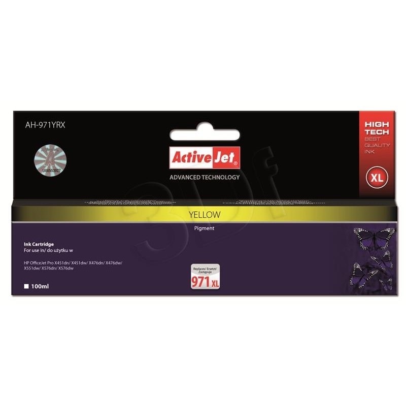 Consumabil Cartus 971 XL compatibil HP CN628AE Yellow (100 ml)