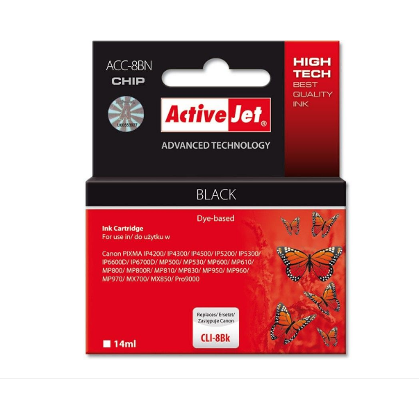 Consumabil Cartus compatibil Canon CLI-8Bk Black (14ml)