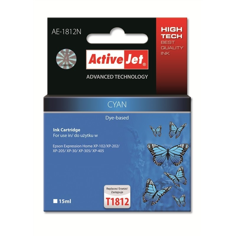 Consumabil Cartus T1812 compatibil Epson C13T18124010 Cyan