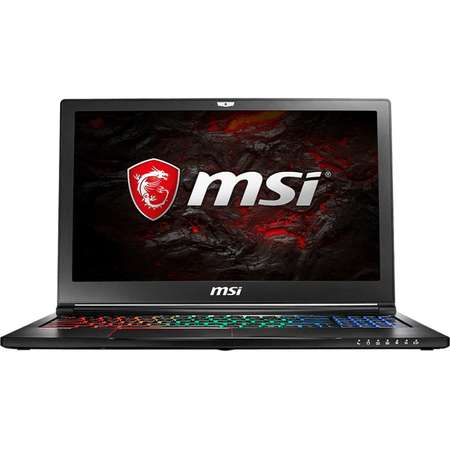 Laptop MSI GS63VR 7RF Stealth Pro 15.6 inch Ultra HD Intel Core i7-7700HQ 16GB DDR4 2TB HDD  256GB SSD nVidia GeForce GTX 1060 6GB Windows 10 Black