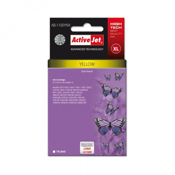 Consumabil Cartus compatibil Brother LC1100 LC980 yellow