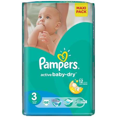 Scutece PAMPERS Active Baby 3 Value Pack 68 buc