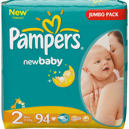 Scutece PAMPERS New Baby 2 Mini Jumbo Pack 94 buc