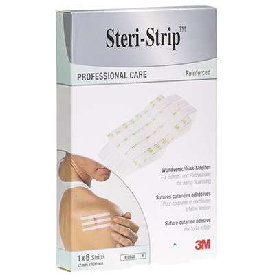 Benzi adezive STERI STRIP transparente pentru sutura leziunilor 12mm x 100mm