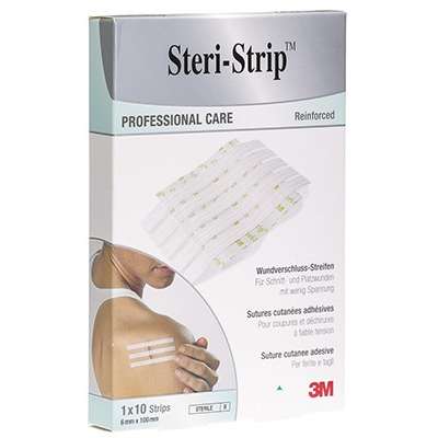 Benzi adezive STERI STRIP transparente pentru sutura leziunilor 6mm x 100mm