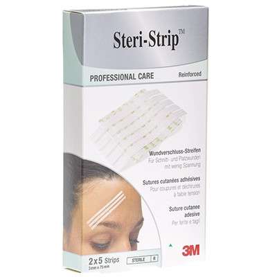 Benzi adezive STERI STRIP transparente pentru sutura leziunilor 3mm x 75mm 2buc