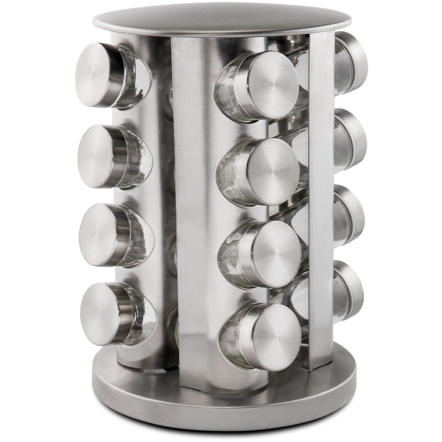 Set 16 recipiente pentru condimente cu suport