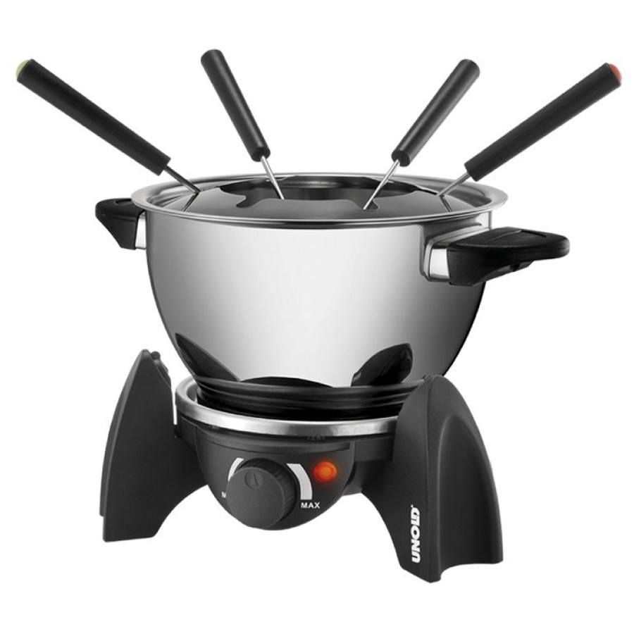 Set fondue electric 500W Negru/Argintiu