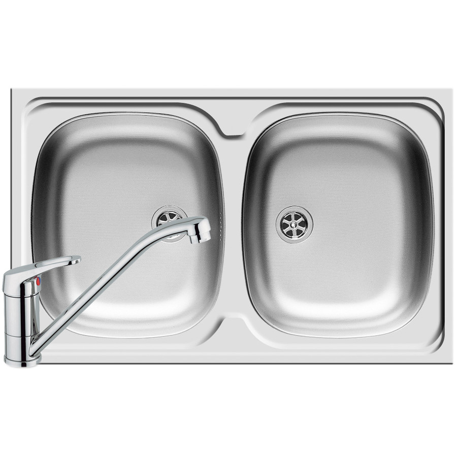 Chiuveta de bucatarie INTL 2B SM + ACCEL finisaj Cromat