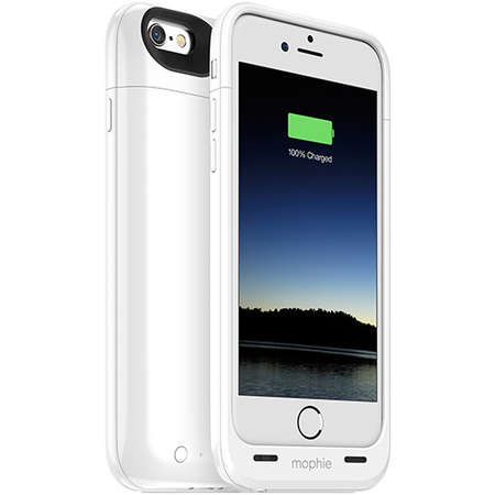 Baterie externa Mophie cu Husa Juice Pack 2750 mAh White pentru APPLE iPhone 6, iPhone 6S