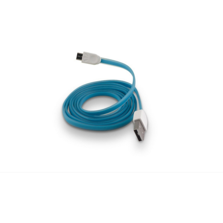 Cablu de date Forever microUSB silicon albastru