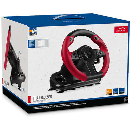 Volan SpeedLink TRAILBLAZER Racing Wheel pentru PS4/PS3/PC Negru