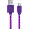 Cablu de date Esperanza EB175VY Braided microUSB 1m violet