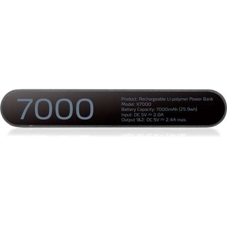 Acumulator extern ADATA X7000 Power Bank 7000 mAh Titanium
