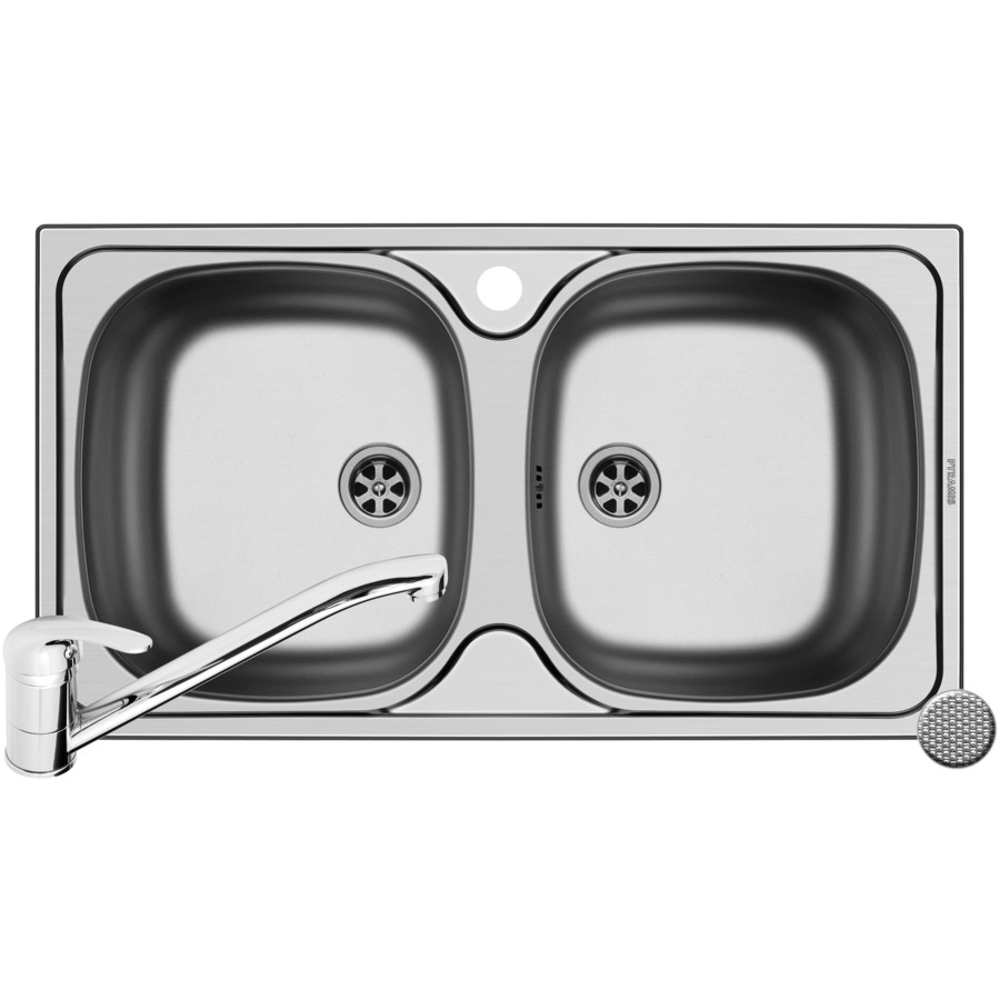 Chiuveta de bucatarie Set E78 2B LN + ASALIA Inox