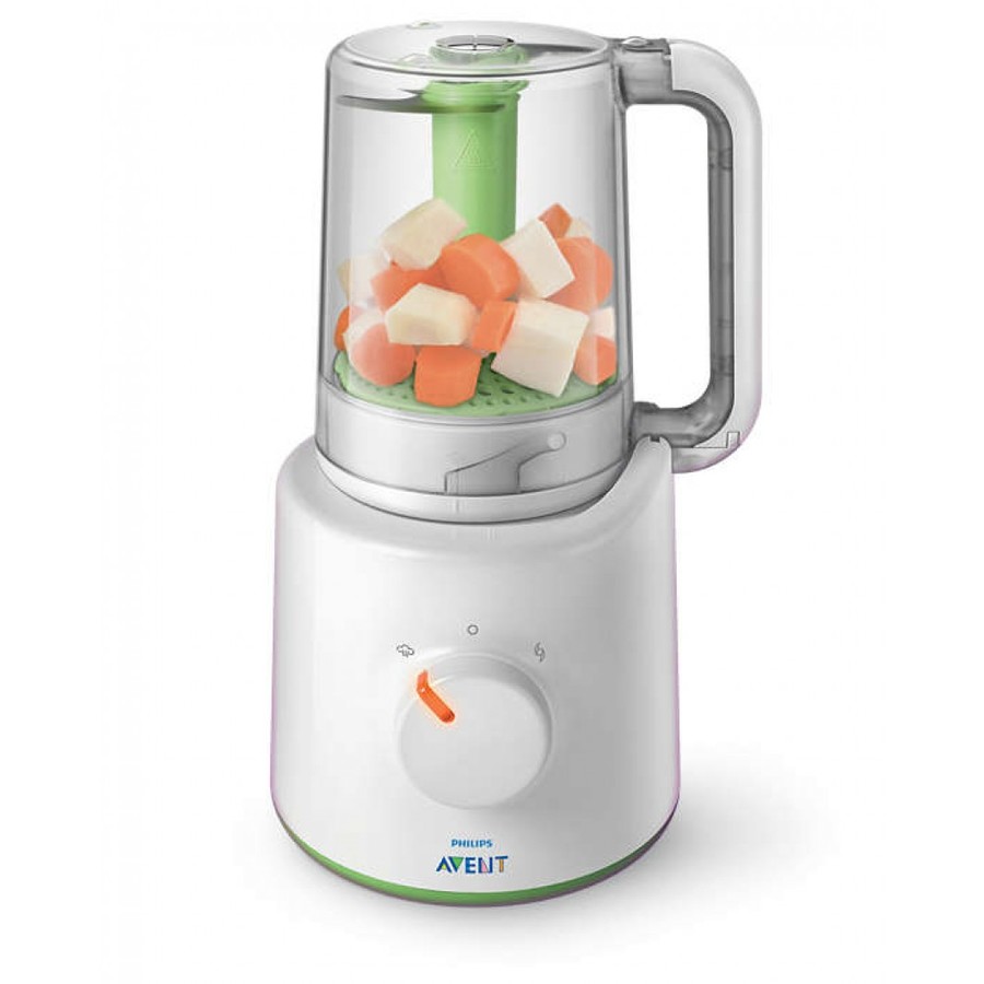 Aparat de gatit cu aburi si blender Avent SCF870/22 Alb