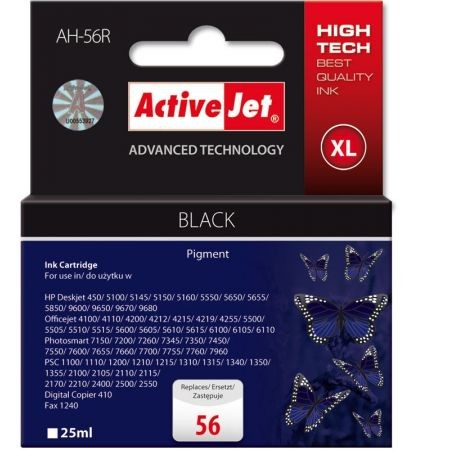 Cartus compatibil AC-HP-56XL pentru C6656 Negru