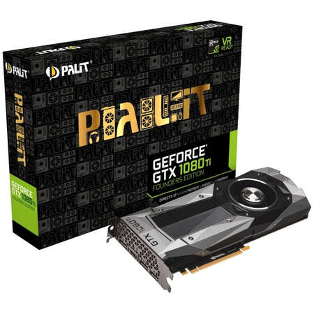 Placa video Palit nVidia GeForce GTX 1080 Ti Founders Edition 11GB DDR5X 352bit