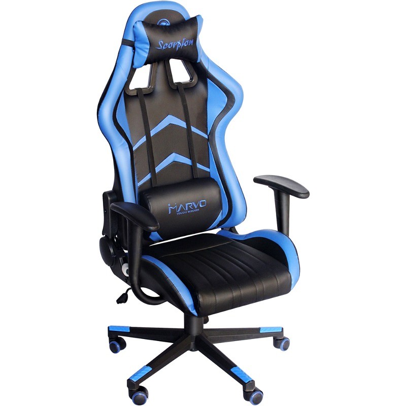 Scaun gaming Marvo CH 106 Blue ITGalaxy ro