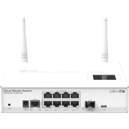 Router wireless MikroTik CRS109-8G-1S-2HnD-IN 8 porturi 1 x WAN