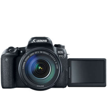 Aparat foto DSLR Canon EOS 77D 24.2 Mpx WiFi Kit EF-S 18-135mm f/3.5-5.6 IS USM