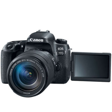 Aparat foto DSLR Canon EOS 77D 24.2 Mpx WiFi Kit EF-S 18-135mm f/3.5-5.6 IS USM