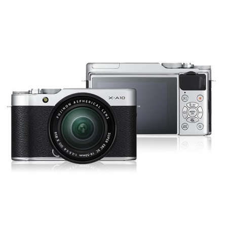 Aparat foto Mirrorless Fujifilm X-A10 16.3 Mpx Kit 16-50mm Silver