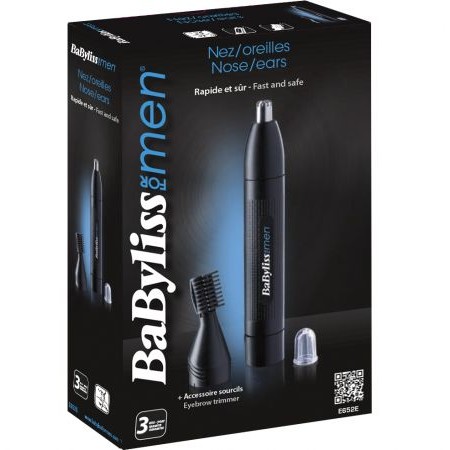 Trimmer pentru nas urechi Babyliss E652E Negru — imaginea 3