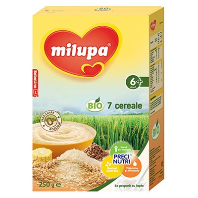 Cereale copii Bio 7 Cereale fara lapte 250g de la 6 luni