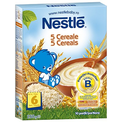 Cereale copii NESTLE 5 cereale 250g de la 6 luni