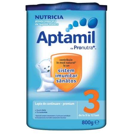 Lapte praf APTAMIL Nutricia 3 800 g 9-12 luni