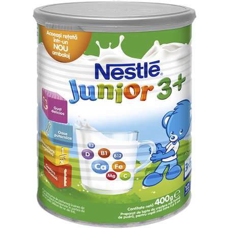 Lapte praf NESTLE Junior 3+ 400g intre 3 si 5 ani