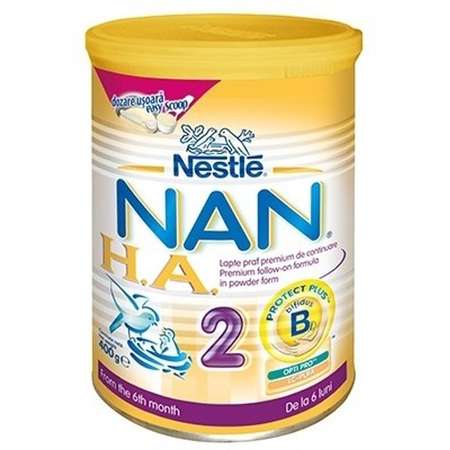 Lapte praf NAN Nestle HA2 400g 6-12 luni