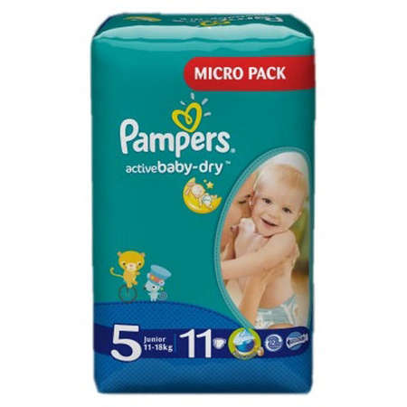 Scutece PAMPERS Active Baby 5 Junior Small Pack 11 buc