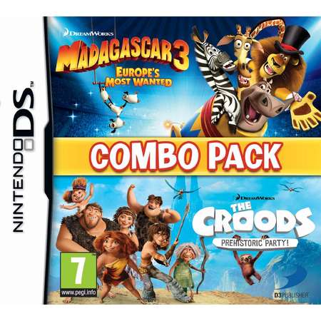 Joc consola D3 Publisher Madagascar 3 Croods  Prehistoric Combo Pack 3DS