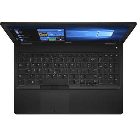 Laptop Dell Latitude 5580 15.6 inch HD Intel Core i5-7300U 8GB DDR4 128GB SSD FPR Windows 10 Pro Black
