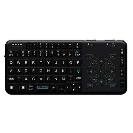 Mini tastatura wireless Rii tek iluminata functie telecomanda Rii i15