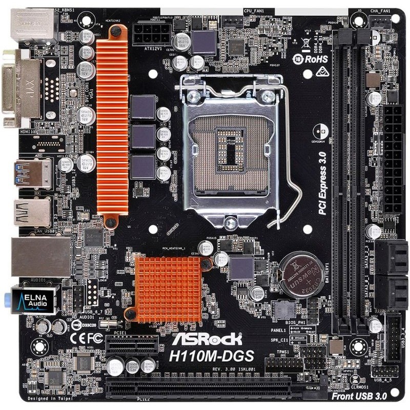 Placa de baza H110M-DGS R3.0 Intel LGA1151 mATX