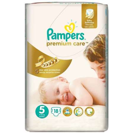 Scutece PAMPERS Premium Care 5 Junior Small Pack 18 buc