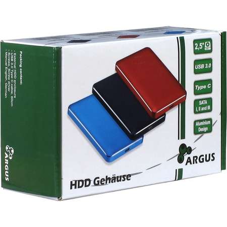 Rack HDD Inter-Tech Veloce GD-25609 USB 3.0 Red