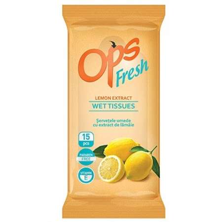 Servetele de calatorie OPS Fresh  lemon 15buc