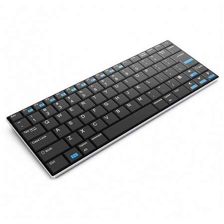 Mini tastatura bluetooth Rii RTMWK09BT ultra slim 5.8 mm Neagra