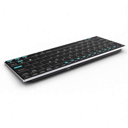 Mini tastatura bluetooth Rii RTMWK09BT ultra slim 5.8 mm Neagra