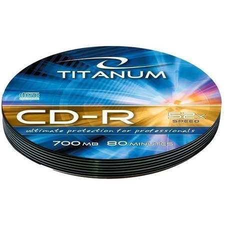 Mediu optic Esperanza CD-R TITANUM  700MB  52x  Silver Soft Pack 10 bucati