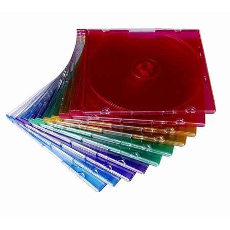 Esperanza Slim Box Color 5,2 mm for CD/DVD  10 Pcs.