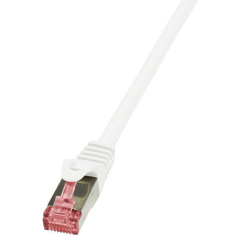 Cablu retea Patchcord Cat 6A 10G S/FTP PIMF PrimeLine 30m alb