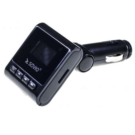 Modulator FM Savio MP3 player 24V USB 2.0 SD Micro SD ecran LED Negru